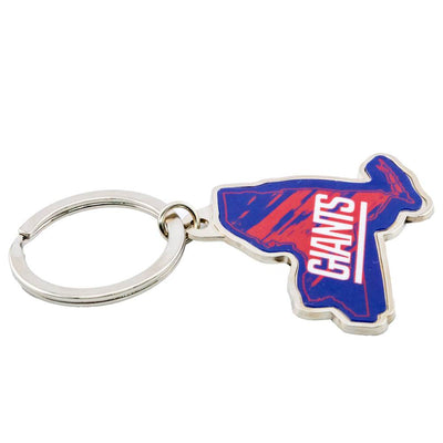 New York Giants State Shape Keyring - Gift Arch