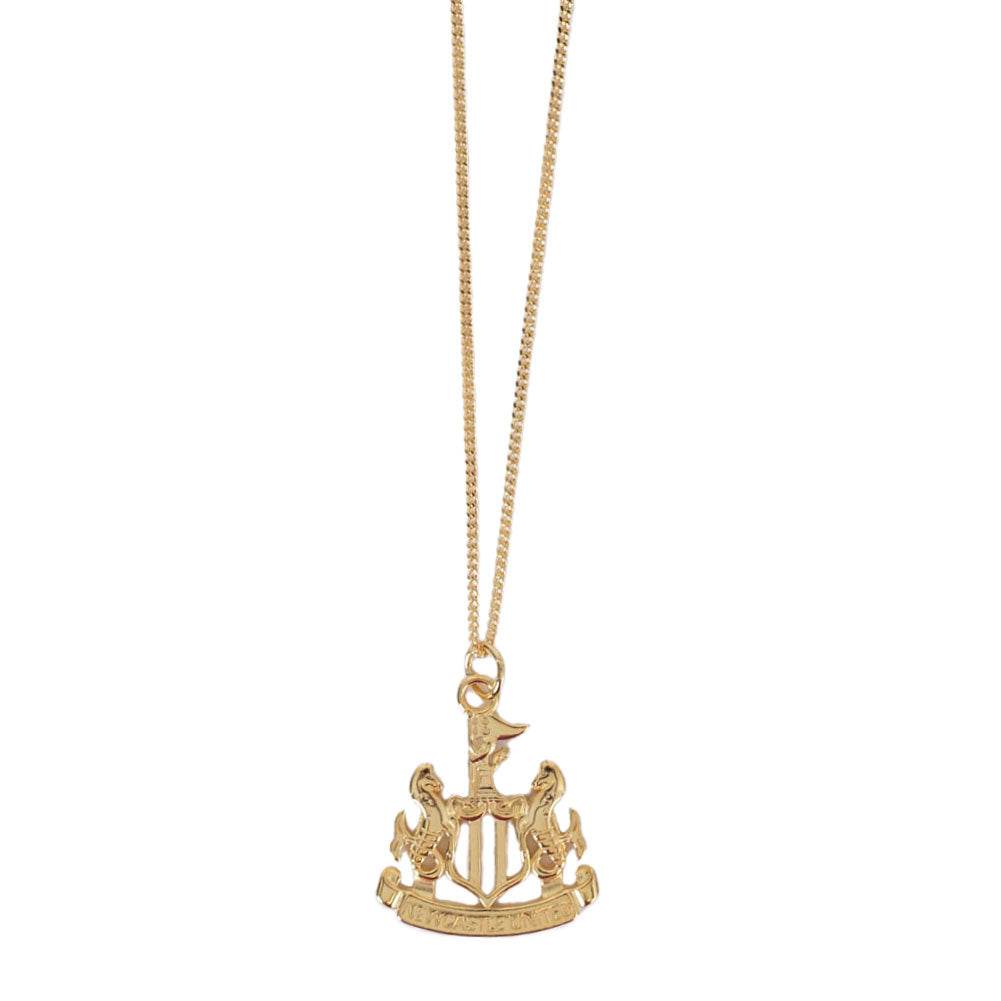 Newcastle United FC 18ct Gold Plated on Silver Pendant & Chain - Gift Arch