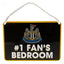 Newcastle United FC Bedroom Sign No1 Fan - Gift Arch