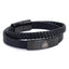 Newcastle United FC Black IP Leather Bracelet - Gift Arch