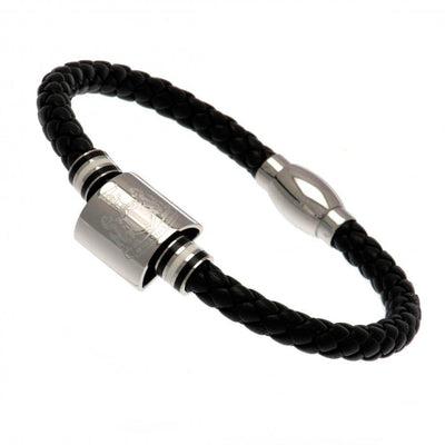Newcastle United FC Colour Ring Leather Bracelet - Gift Arch