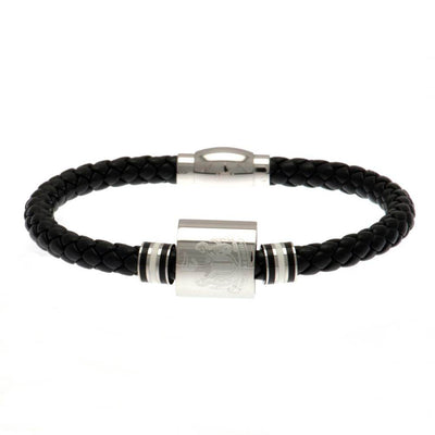 Newcastle United FC Colour Ring Leather Bracelet - Gift Arch
