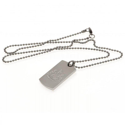 Newcastle United FC Engraved Dog Tag & Chain - Gift Arch