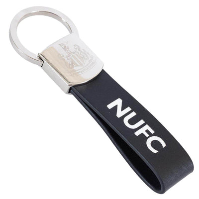 Newcastle United FC Leather Strap Keyring - Gift Arch