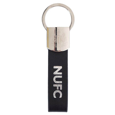 Newcastle United FC Leather Strap Keyring - Gift Arch