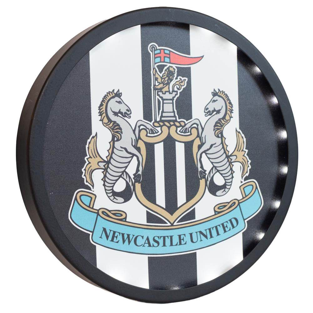 Newcastle United FC Metal LED Logo Sign - Gift Arch