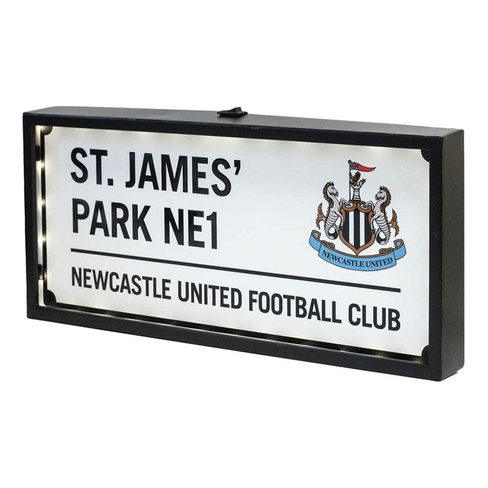 Newcastle United FC Metal LED Street Sign - Gift Arch