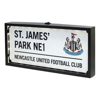 Newcastle United FC Metal LED Street Sign - Gift Arch