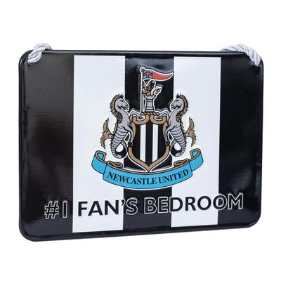 Newcastle United FC No1 Fan Stripe Bedroom Sign - Gift Arch