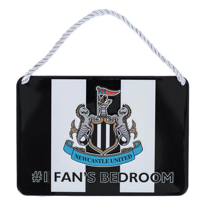 Newcastle United FC No1 Fan Stripe Bedroom Sign - Gift Arch