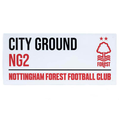 Nottingham Forest FC White Street Sign - Gift Arch