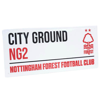 Nottingham Forest FC White Street Sign - Gift Arch