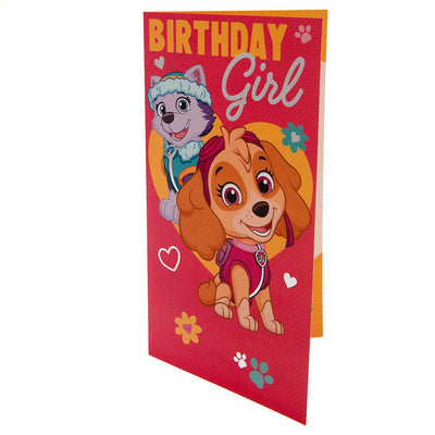 Paw Patrol Birthday Card Girl - Gift Arch