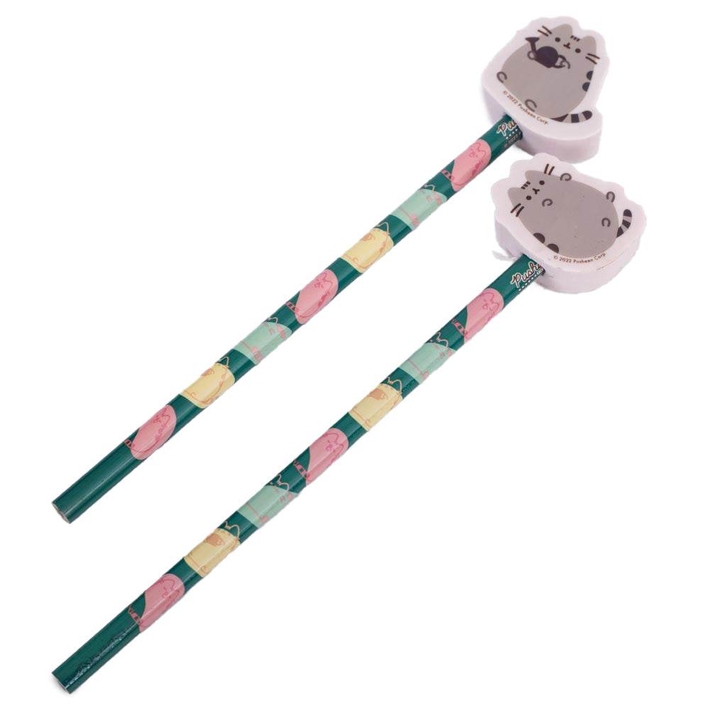 Pusheen 2pk Pencil & Topper Set - Gift Arch