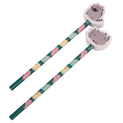 Pusheen 2pk Pencil & Topper Set - Gift Arch
