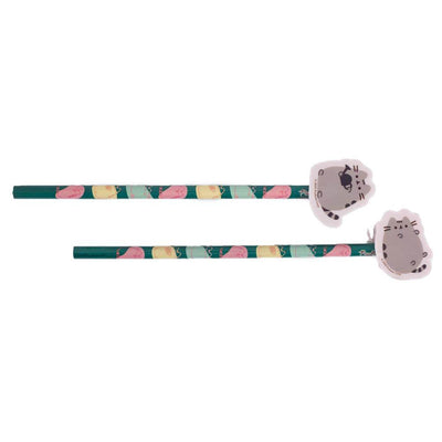 Pusheen 2pk Pencil & Topper Set - Gift Arch