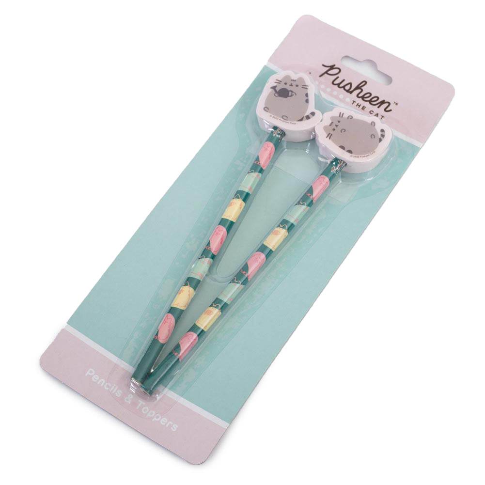 Pusheen 2pk Pencil & Topper Set - Gift Arch