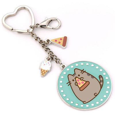 Pusheen Charm Keyring Pizza - Gift Arch