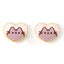 Pusheen Gold Plated Heart Stud Earrings - Gift Arch