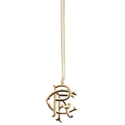 Rangers FC 18ct Gold Plated on Silver Pendant & Chain - Gift Arch