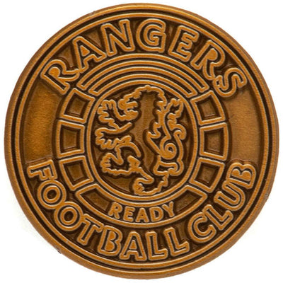 Rangers FC Antique Gold Ready Crest Badge - Gift Arch