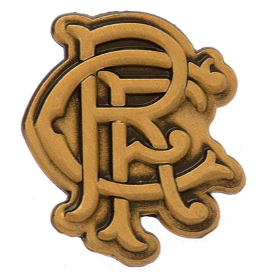 Rangers FC Antique Gold Scroll Crest Badge - Gift Arch