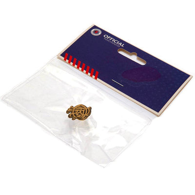 Rangers FC Antique Gold Scroll Crest Badge - Gift Arch