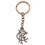 Rangers FC Antique Silver Scroll Crest Keyring - Gift Arch