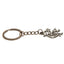 Rangers FC Antique Silver Scroll Crest Keyring - Gift Arch