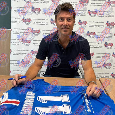 Rangers FC Laudrup & Gascoigne Signed Shirts (Dual Framed) - Gift Arch