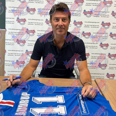 Rangers FC Laudrup Signed Shirt (Framed) - Gift Arch