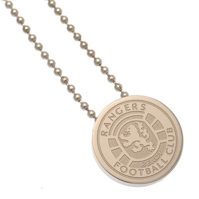 Rangers FC Ready Crest Stainless Steel Pendant & Chain - Gift Arch