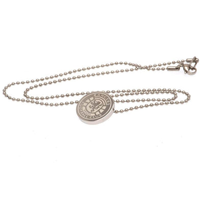 Rangers FC Ready Crest Stainless Steel Pendant & Chain - Gift Arch