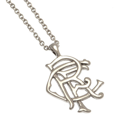 Rangers FC Scroll Crest Stainless Steel Pendant & Chain - Gift Arch