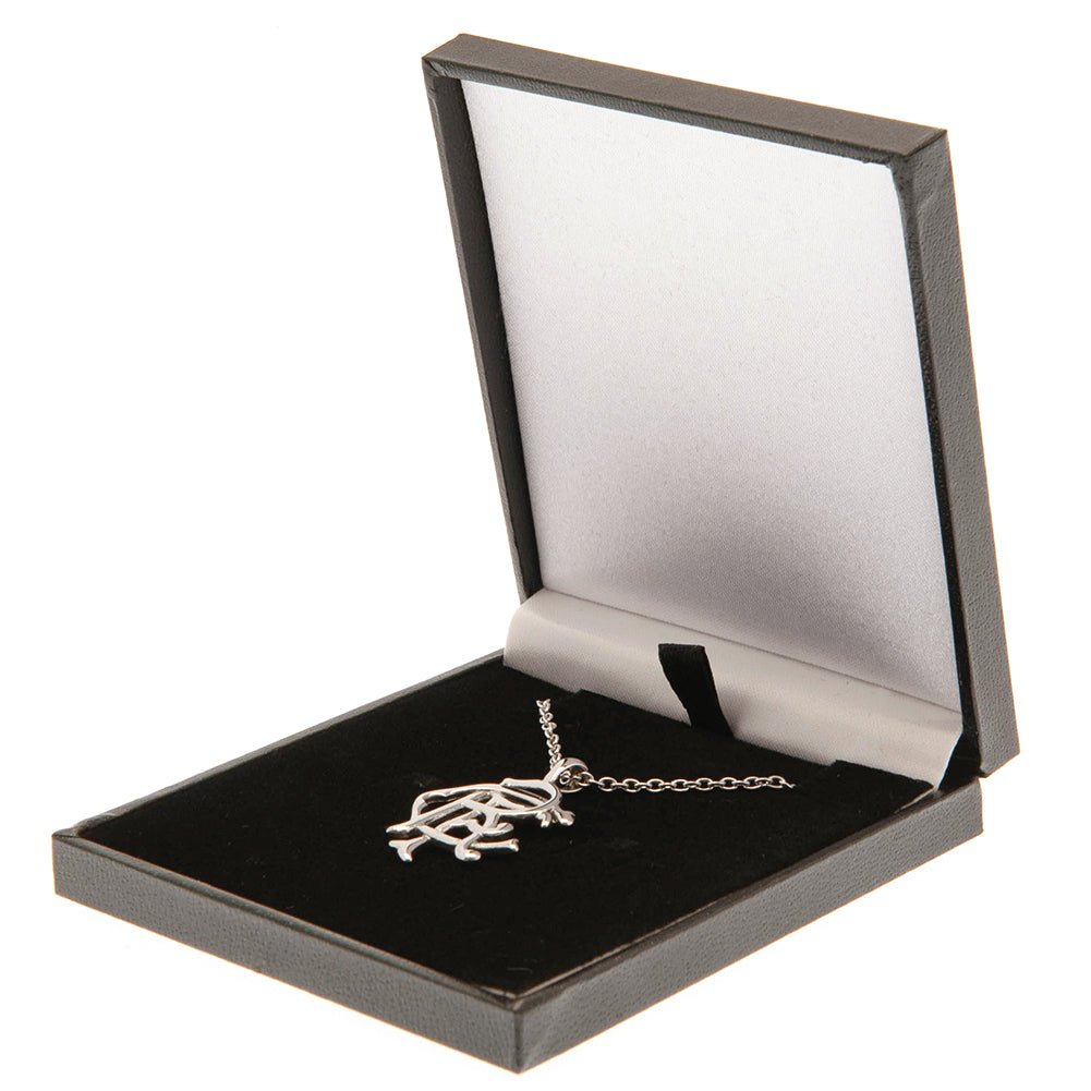 Rangers FC Scroll Crest Stainless Steel Pendant & Chain - Gift Arch