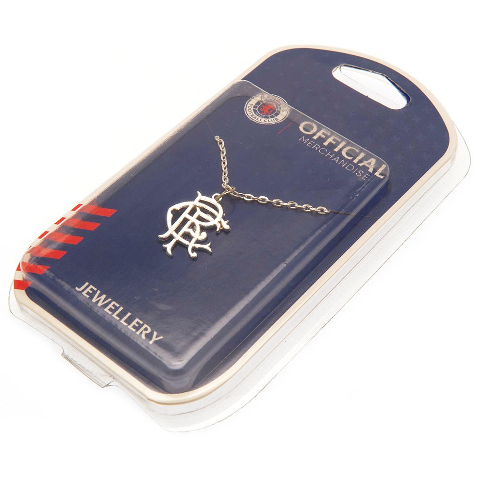 Rangers FC Silver Plated Pendant & Chain - Gift Arch