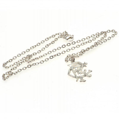 Rangers FC Silver Plated Pendant & Chain XL - Gift Arch