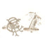 Rangers FC Silver Plated RFC Cufflinks - Gift Arch