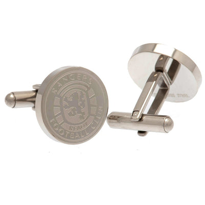 Rangers FC Stainless Steel Formed Ready Crest Cufflinks - Gift Arch