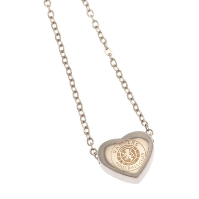 Rangers FC Stainless Steel Heart Necklace - Gift Arch