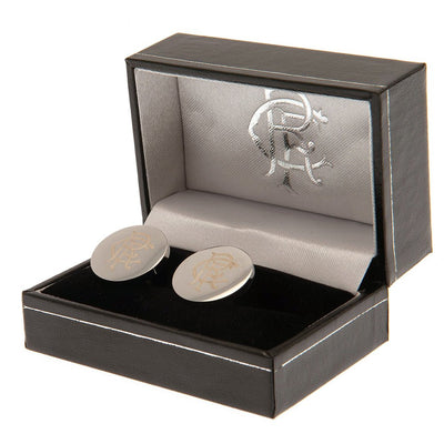 Rangers FC Stainless Steel Round Cufflinks - Gift Arch