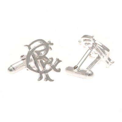 Rangers FC Sterling Silver Scroll Crest Cufflinks - Gift Arch