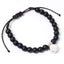 Real Madrid FC Black Bead Bracelet - Gift Arch