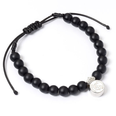 Real Madrid FC Black Bead Bracelet - Gift Arch