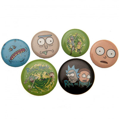 Rick And Morty Button Badge Set - Gift Arch
