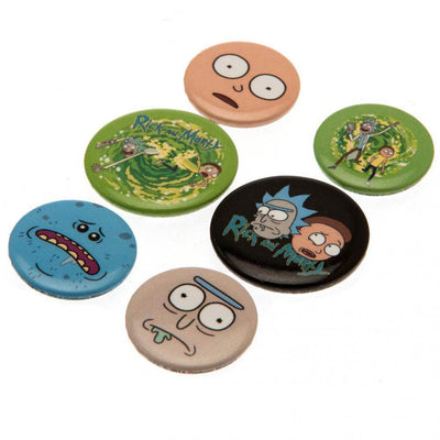 Rick And Morty Button Badge Set - Gift Arch
