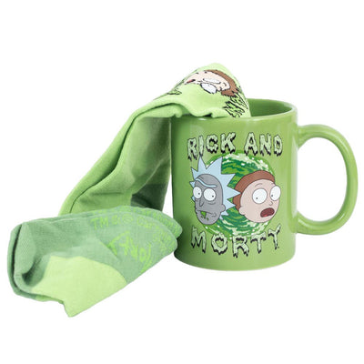 Rick And Morty Mug & Sock Set - Gift Arch