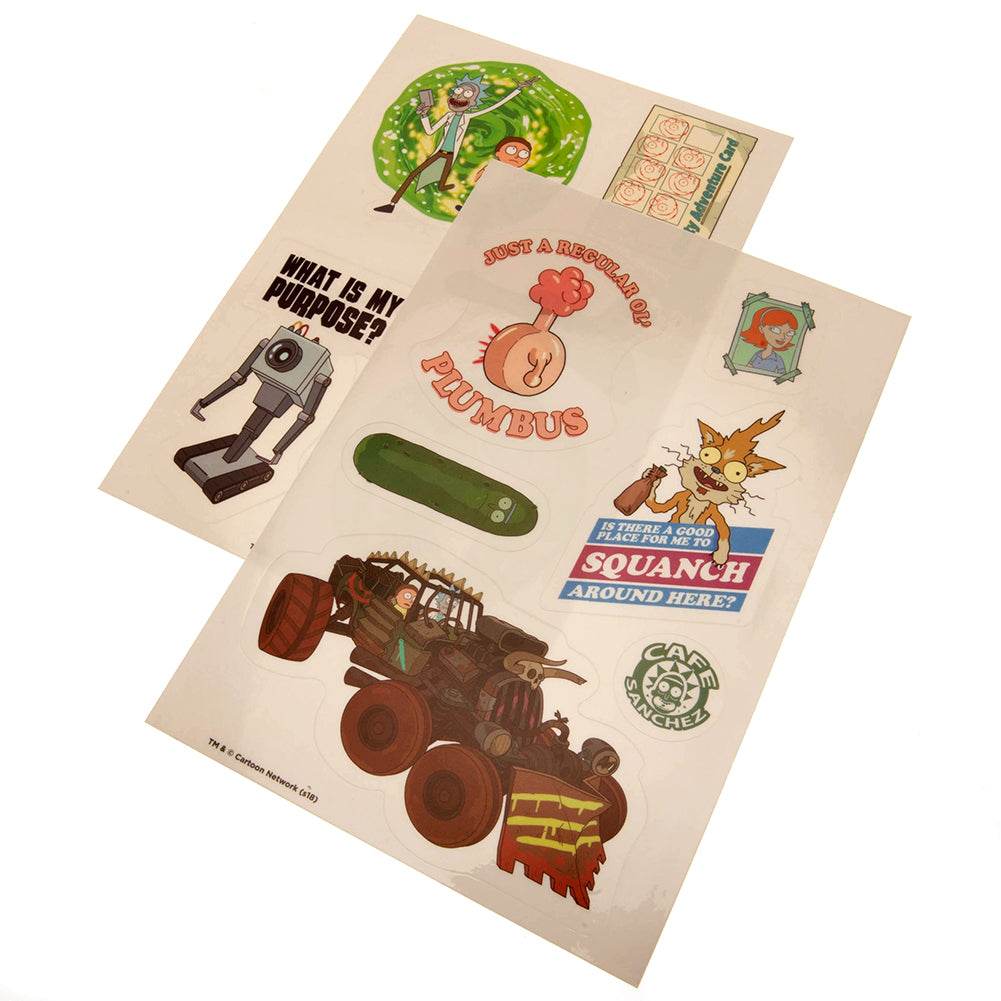 Rick And Morty Tech Stickers - Gift Arch