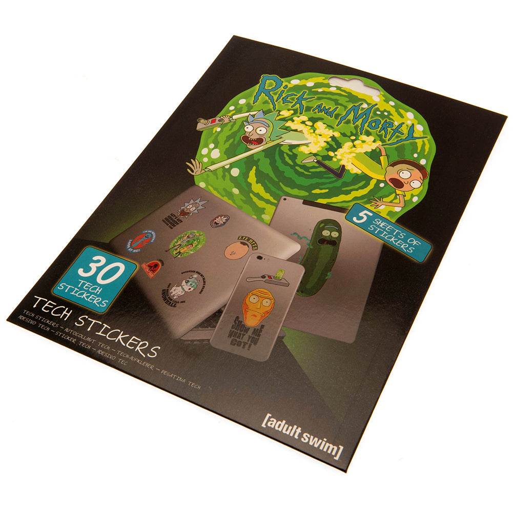 Rick And Morty Tech Stickers - Gift Arch
