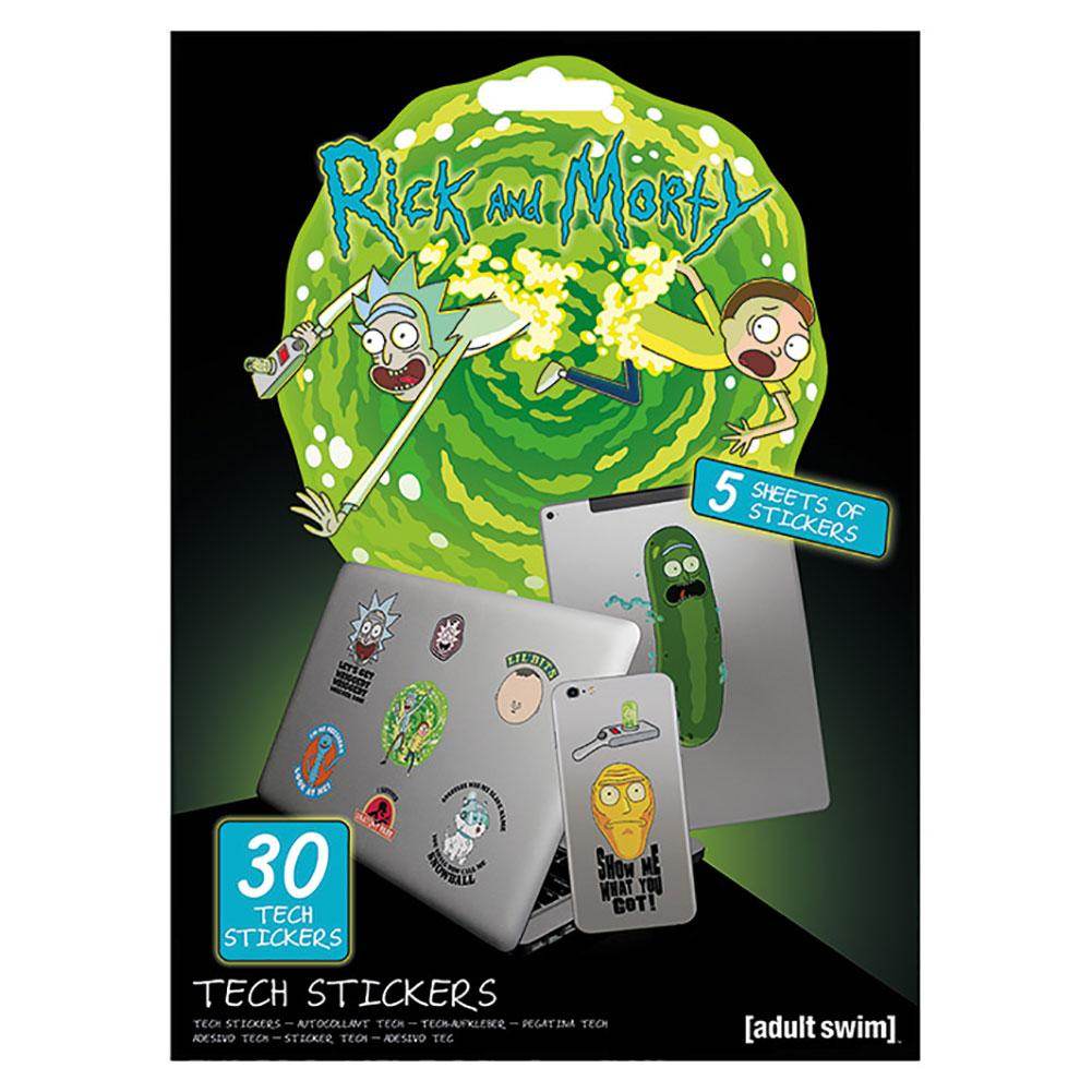 Rick And Morty Tech Stickers - Gift Arch
